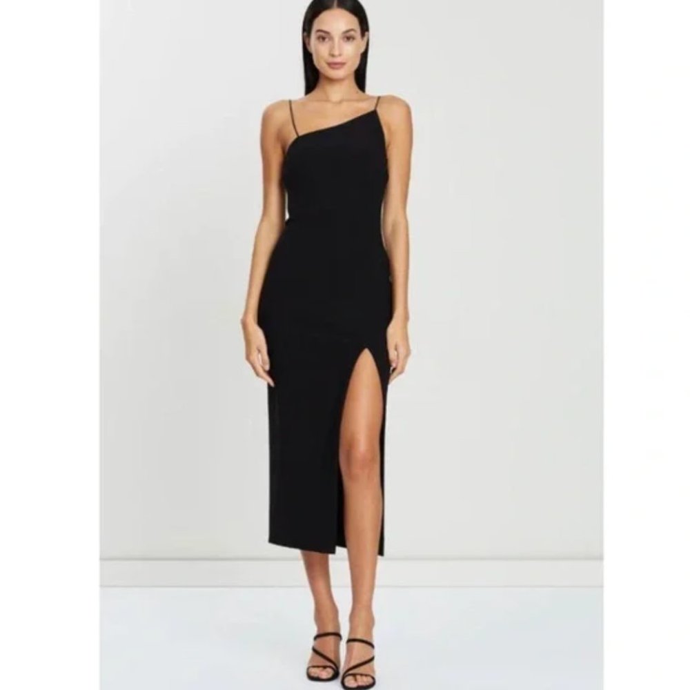 Bec & Bridge Dominique Asymmetrical dress Size 2 Black - Picture 5 of 6